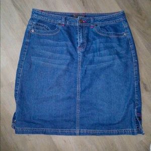 Baccini Denim Skirt Size 14